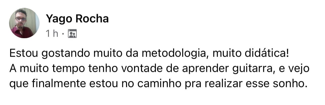 Print original de depoimento de aluno 8