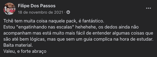 Print original de depoimento de aluno 4